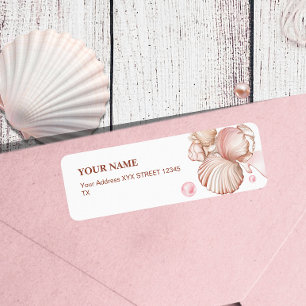 Blush rose Chic Côté Mer Bleu Coquillage
