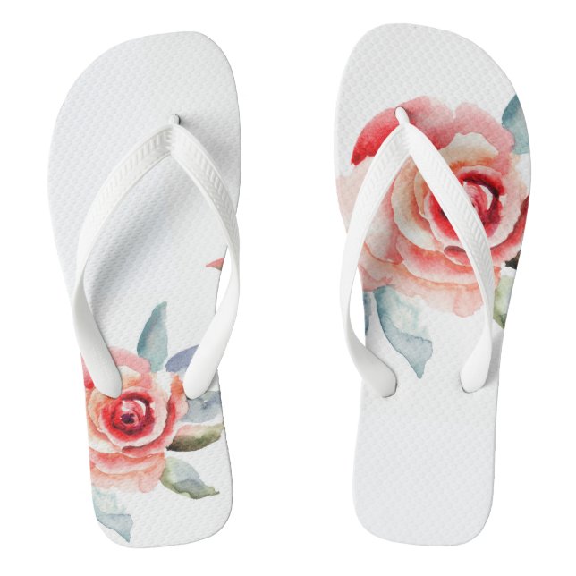 Blush rose flip flops (Footbed)