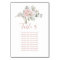 Blush rose floral dusty rose wedding seating chart