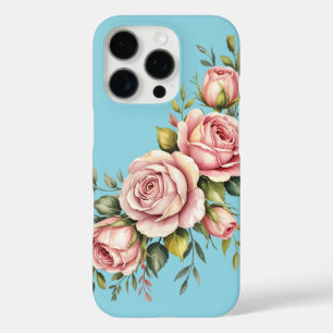 Blush Rose Garden – Watercolor Floral iPhone 16 Pro Case