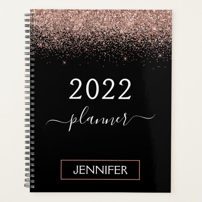 Blush Rose Gold 2022 Monogramme Paillettes Rose No (Devant)