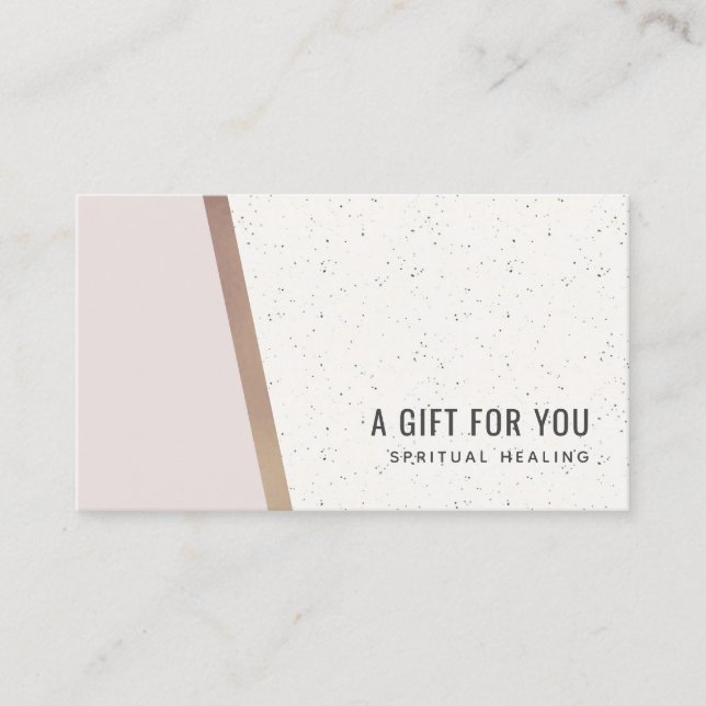 Blush Rose Gold Ceramic Geometry Certificat cadeau (Devant)