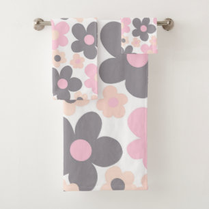 Blush Rose Grey Daisers Retro Dream #1 #retro #art
