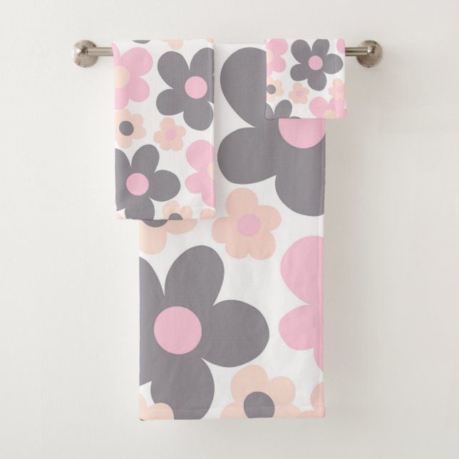 Blush Rose Grey Daisers Retro Dream #1 #retro #art (En situation)