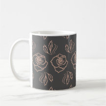 Blush Rose Line Art / Elegant Floral
