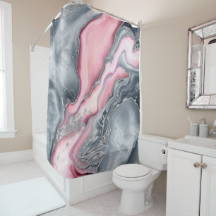 Blush rose marble - pastel pinks, grey and silver