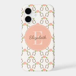 Blush Rose Monogramme et Fer à Cheval