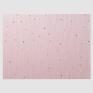Blush Rose Pink Gold Confetti Sparkle Tissue Paper
