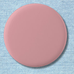 Blush Rose Pink Solid Colour Classic Elegant 2 Inch Round Button