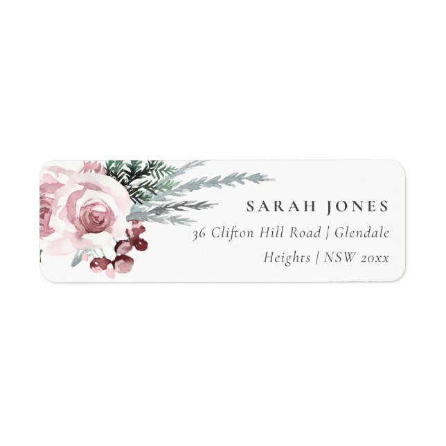 BLUSH ROSE ROSE HOLLY BERRY ADRESSE DU NOUVEL AN (Devant)