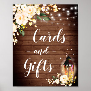 Blush Roses Floral Cards and Gifts Wedding Sign