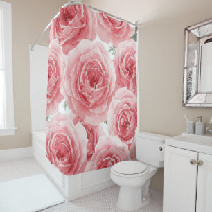 Blush Roses Watercolor Floral Pink Petal Pattern
