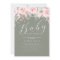 Blush Sage Floral Girl Baby In Bloom Baby Shower  