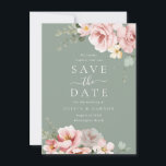 Blush & Sage Green Modern Wedding Save The Date<br><div class="desc">Blush & Sage Green Modern Wedding Save the Date

See matching collection in Niche and Nest Store</div>