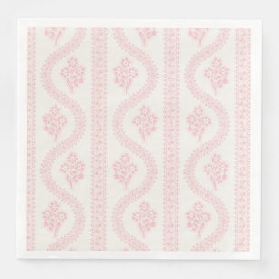 Blush Serpentine Floral, Warm Cream Napkin