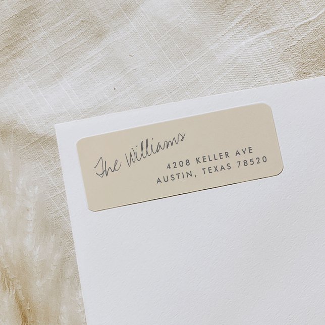 Blush Simple Script Name Retourner les étiquettes  (Créateur téléchargé)