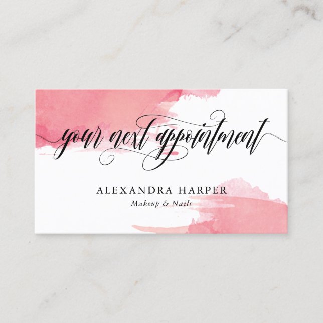 Blush Smudges - Calligraphy Makeup Appointment (Front)