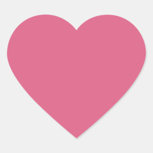 Blush (solid colour) heart sticker