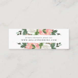 Blush Spring Floral Cartes de site web de mariag