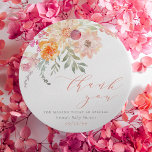 Blush & Teal Spring Floral Baby Shower Thank You Favour Tags<br><div class="desc">Beautiful favour tags to match our "Baby In Bloom | Blush & Teal Spring Floral Shower" invitation. This design features a floral arrangement in the top left-hand corner. There are roses, dahlias, snapdragons, eucalyptus, and more. Below, aligned to the right, it reads "thank you" in flowing script. The mom-to-be's name...</div>