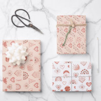 Blush | Terracotta Boho Heart Themed Pattern