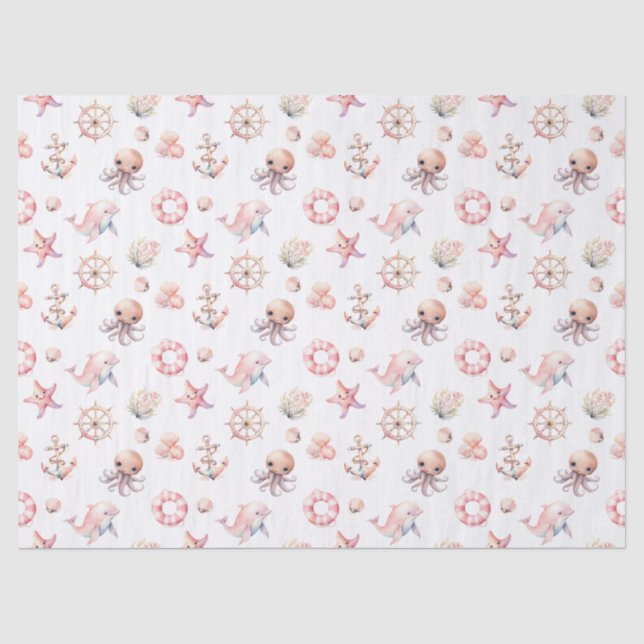 Blush Tide Treasures! Tissue Paper (Front)