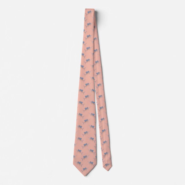 Blush Tribal Sailfish Tie (Front)