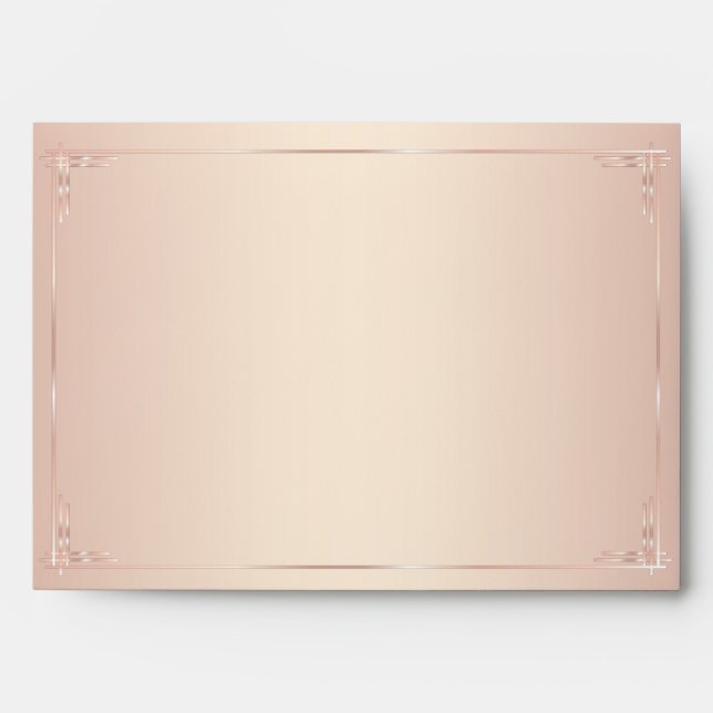 Blush Vintage Wedding Envelopes Invitation A7 (Front)