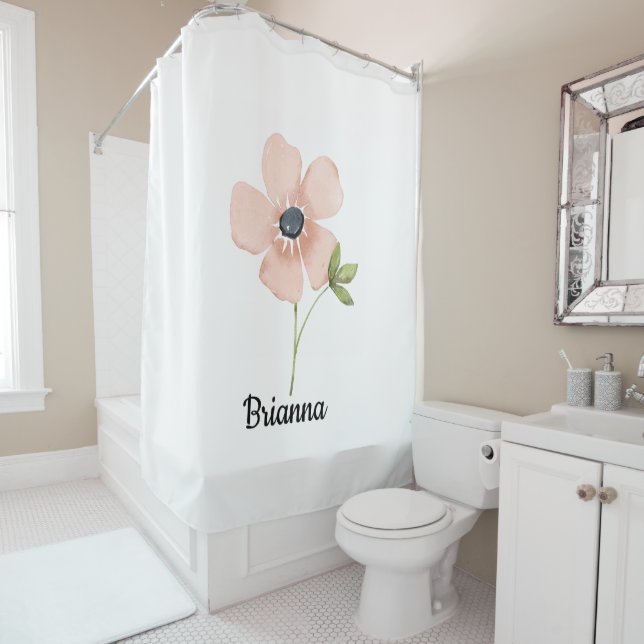Blush Watercolor Flower Name (In Situ)