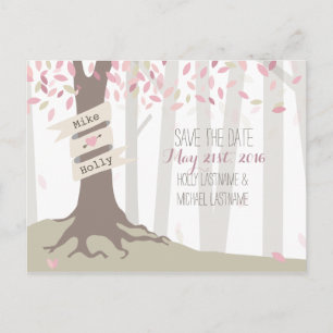 Blush Woodland Wedding Enregistrer La Date Carte P