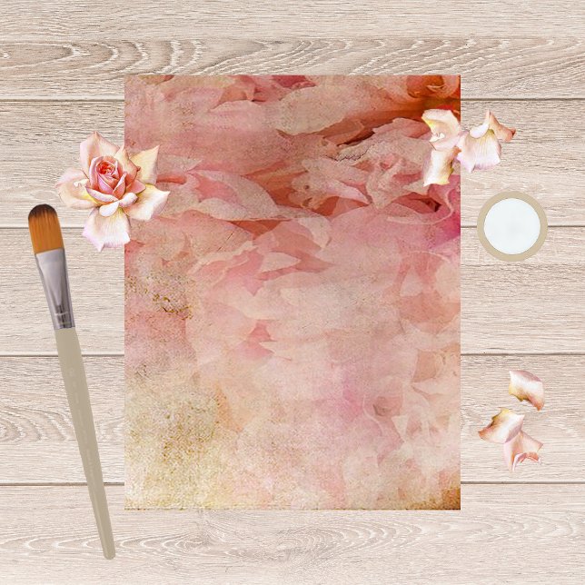 Blushed Floral Vintage Scrapbook Paper (Creator Uploaded)