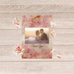 Blushed Floral Vintage Wedding Thank You Card<br><div class="desc">Blushed Floral Vintage Wedding Thank You Card</div>