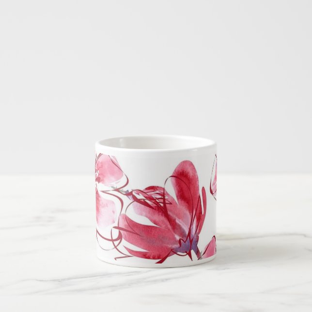Blushed in Bloom Espresso Cup (Front)
