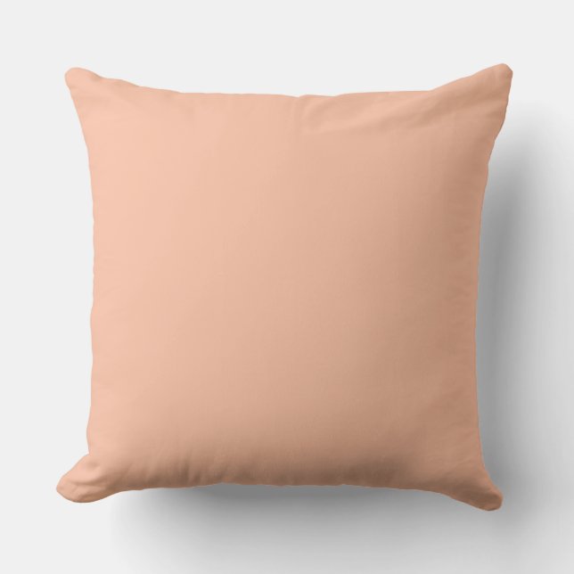 Blushing Apricot Throw Pillow (Front)
