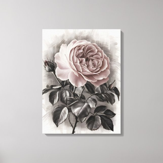 Blushing Bloom Canvas Print (Front)