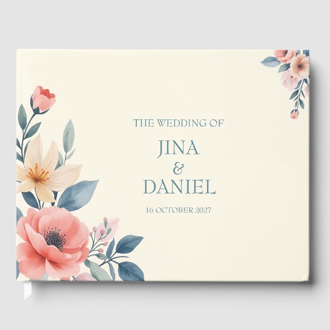 Blushing Bloom  Guest Book (Front)