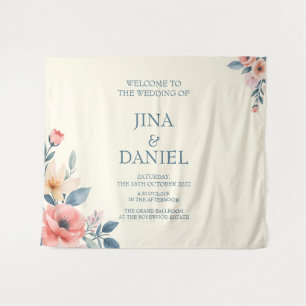 Blushing Bloom  Tapestry