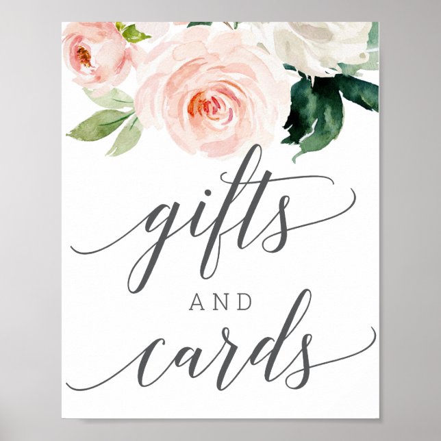 Blushing Blooms Gifts and Cards Sign (Front)