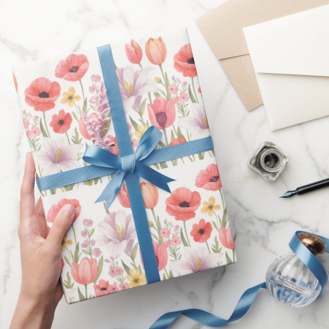 Blushing Blooms Wrapping Paper (Gifting)