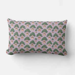 "Blushing Bonsai & Chirpy Companions" Lumbar Pillow