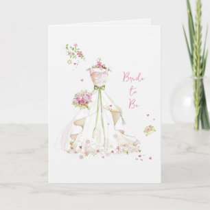 Blushing Bride in Bloom Bride to Be Card