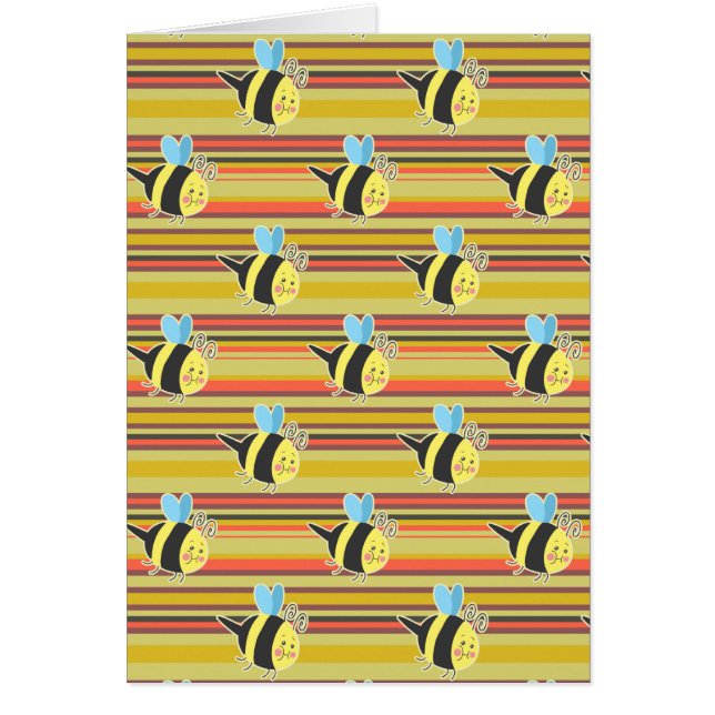 Blushing Bumblebee Striped Pattern (Front)