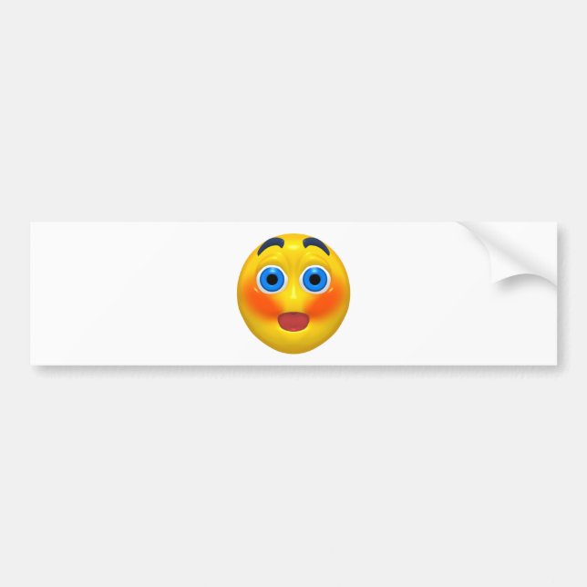 Blushing Bumper Sticker (Front)