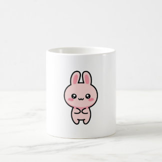 Blushing Bunny – Cute Kawaii Illustration Coffee Mug
