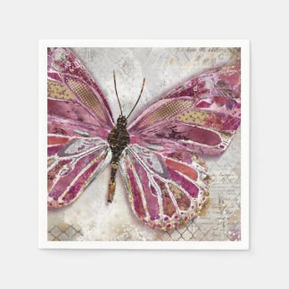 Blushing Butterfly Napkin
