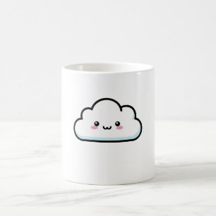 Blushing Cloud – Cute Kawaii Illustration Coffee Mug