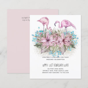 Blushing Flamingos Tropical Beach Wedding