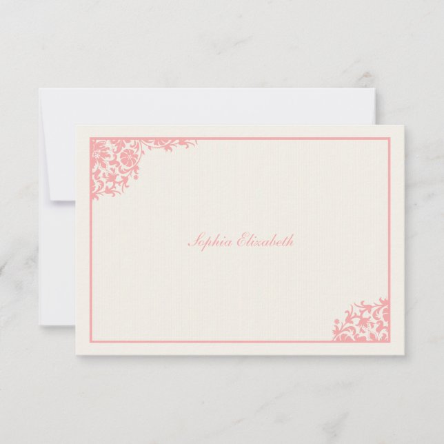 Blushing Pink Thank You Card (Front)