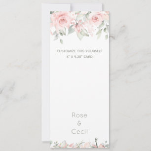 Blushing Roses 2 Wedding Invitation Suite