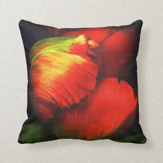 Blushing Tulips Throw Pillow